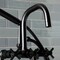 Aqua Vintage AE8400DX Deck Mount Clawfoot Tub Faucet, Matte Black AE8400DX - alternate 5
